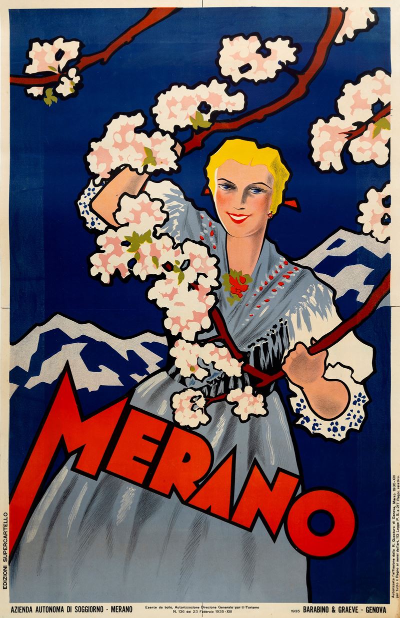Anonimo : Merano  - Auction Vintage Posters and Collectible - Cambi Casa d'Aste