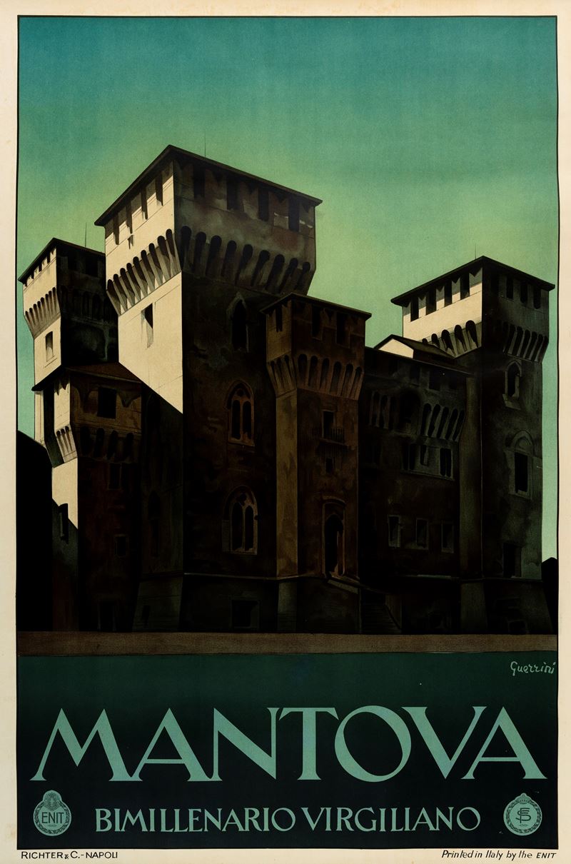 Giovanni Guerrini : Mantova - ENIT  - Auction Vintage Posters and Collectible - Cambi Casa d'Aste