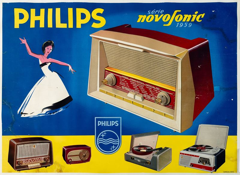 Anonimo : Philipps radio  - Asta Manifesti e Collectible - Cambi Casa d'Aste