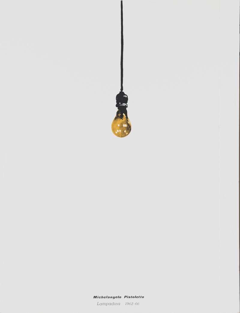 Michelangelo Pistoletto : Lampadina  - Asta Manifesti e Collectible - Cambi Casa d'Aste