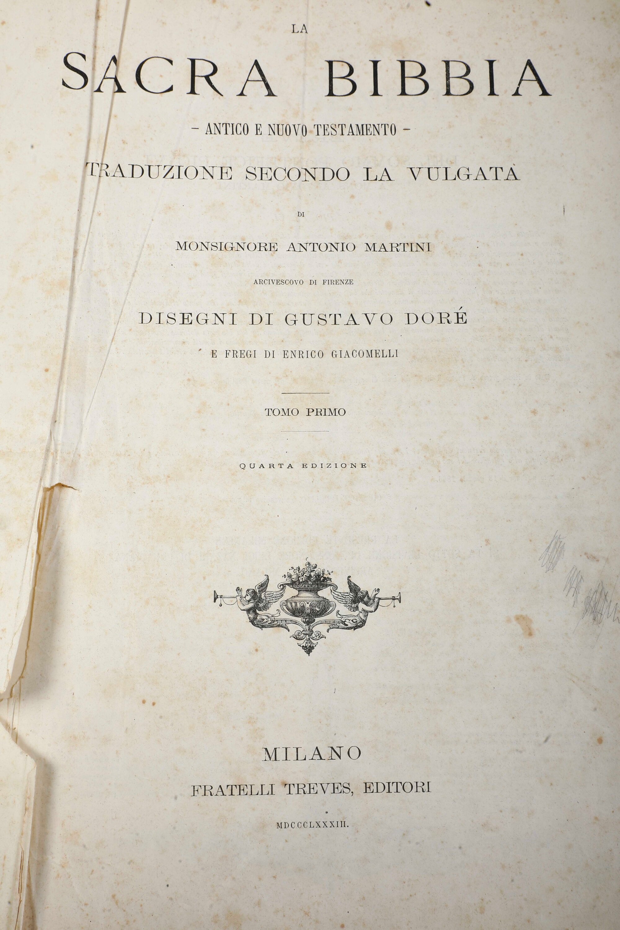 La Sacra Bibbia la Scara Bibbia Secondo la Vulgata di Monsignor Martini con Illustrazioni di Gust...