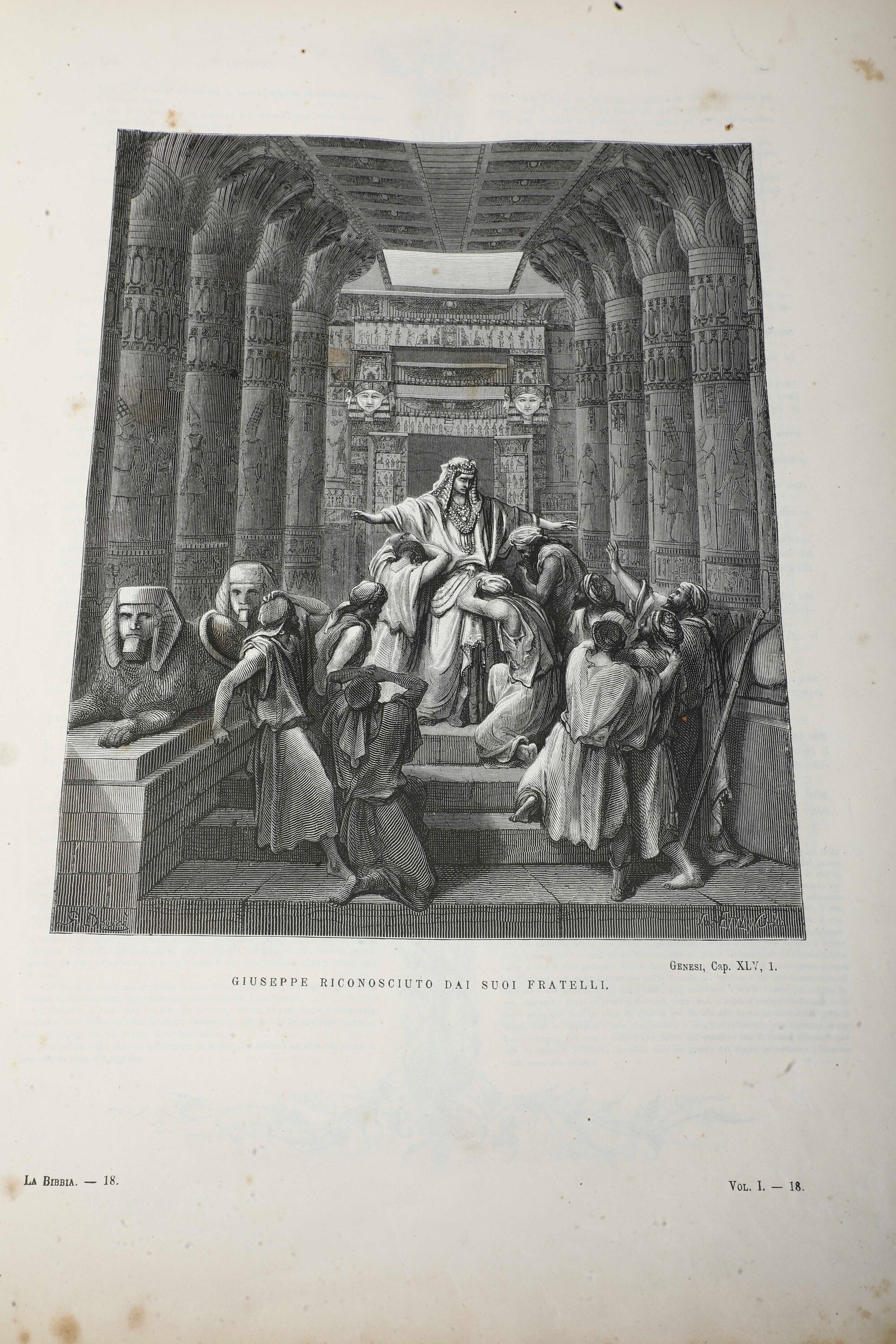 La Sacra Bibbia la Scara Bibbia Secondo la Vulgata di Monsignor Martini con Illustrazioni di Gust...