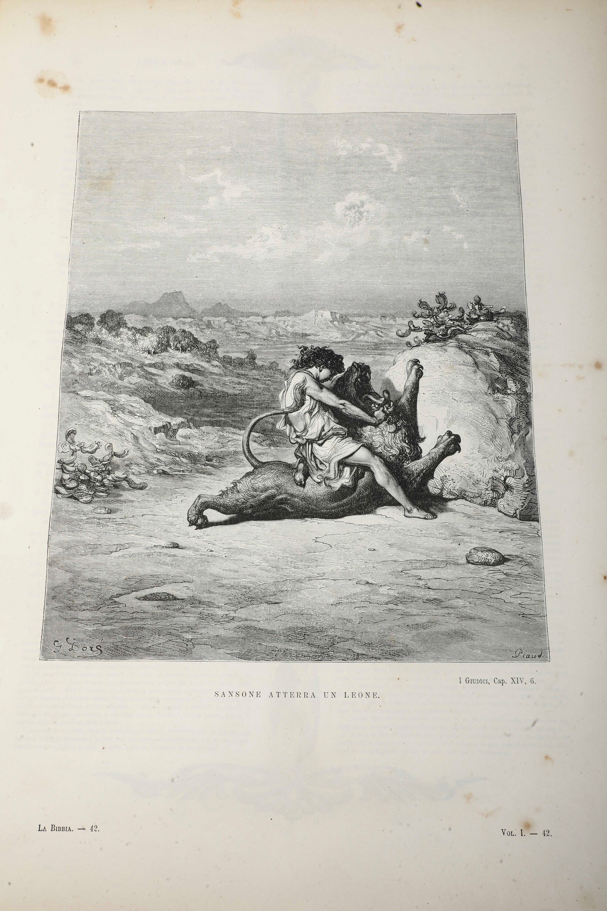 La Sacra Bibbia la Scara Bibbia Secondo la Vulgata di Monsignor Martini con Illustrazioni di Gust...