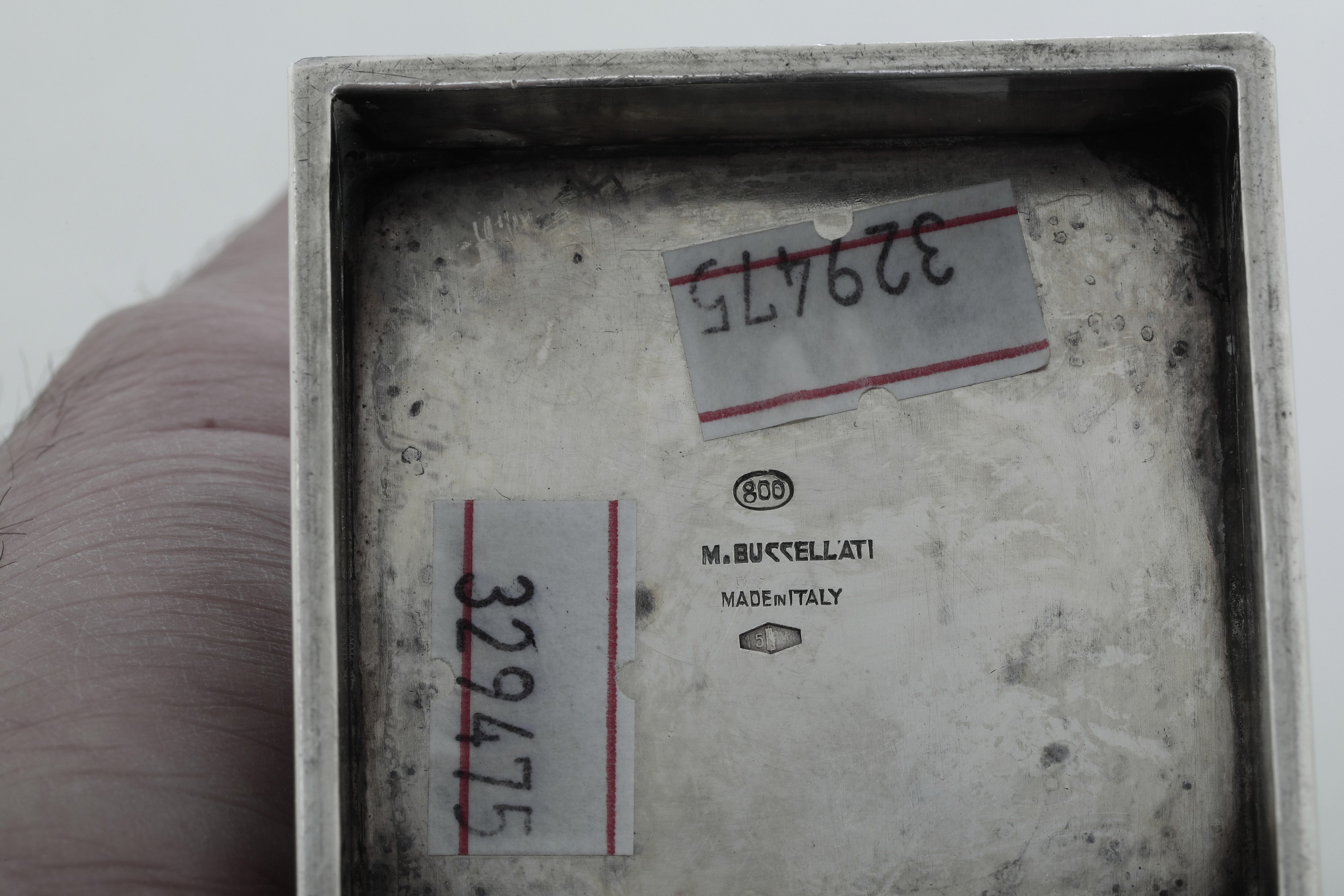 Maison Mario Buccellati, Milano, Marchio con Fascio Littorio in Uso dal 1935 al 1945 Vaso Decò
