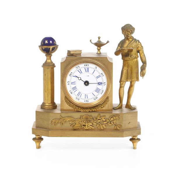 Pendola in bronzo dorato. Fine XIX secolo