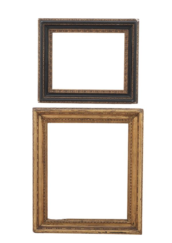 Lotto di due cornici diverse XX secolo