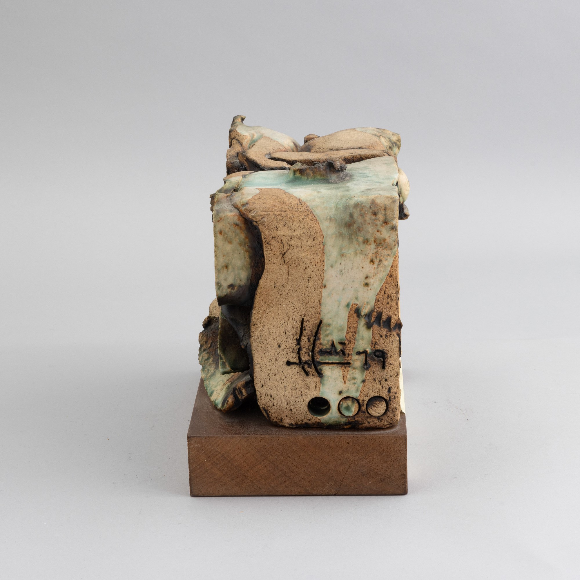 Carlos Carlè - Senza titolo, scultura in ceramica policroma
