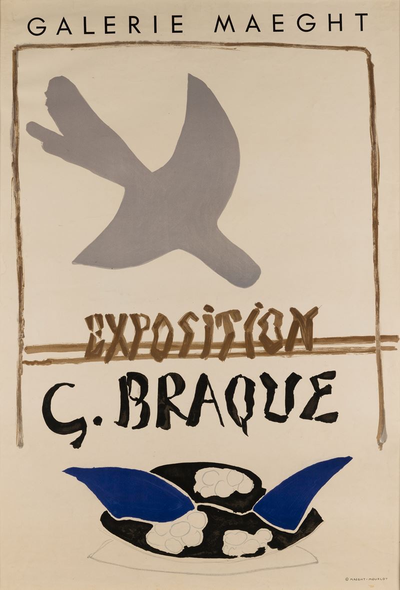 Georges Braque : Galerie Maeght Exposition  - Asta Manifesti e Collectible - Cambi Casa d'Aste