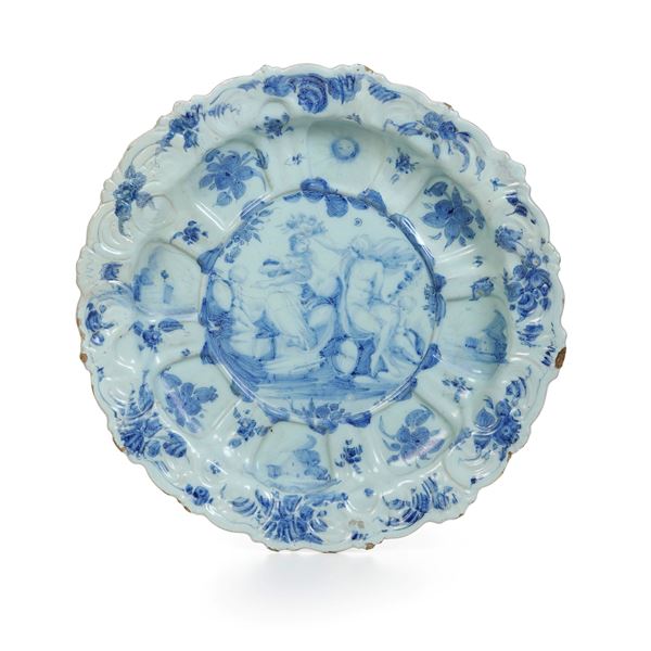 Piatto reale. Albisola, Fabbrica Grosso, 1670-1680 circa 