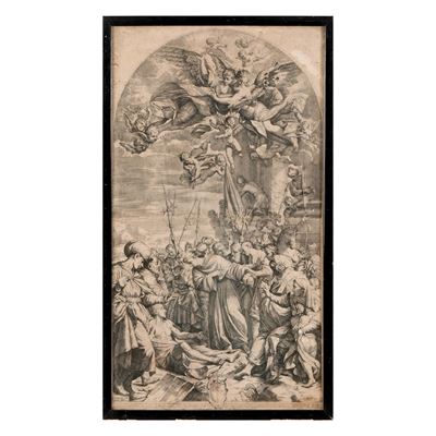 Giovanni Antonio Lorenzini (1655-1740) da Pasinelli (1629-1700) Sant'antonio da Padova Resuscita ...