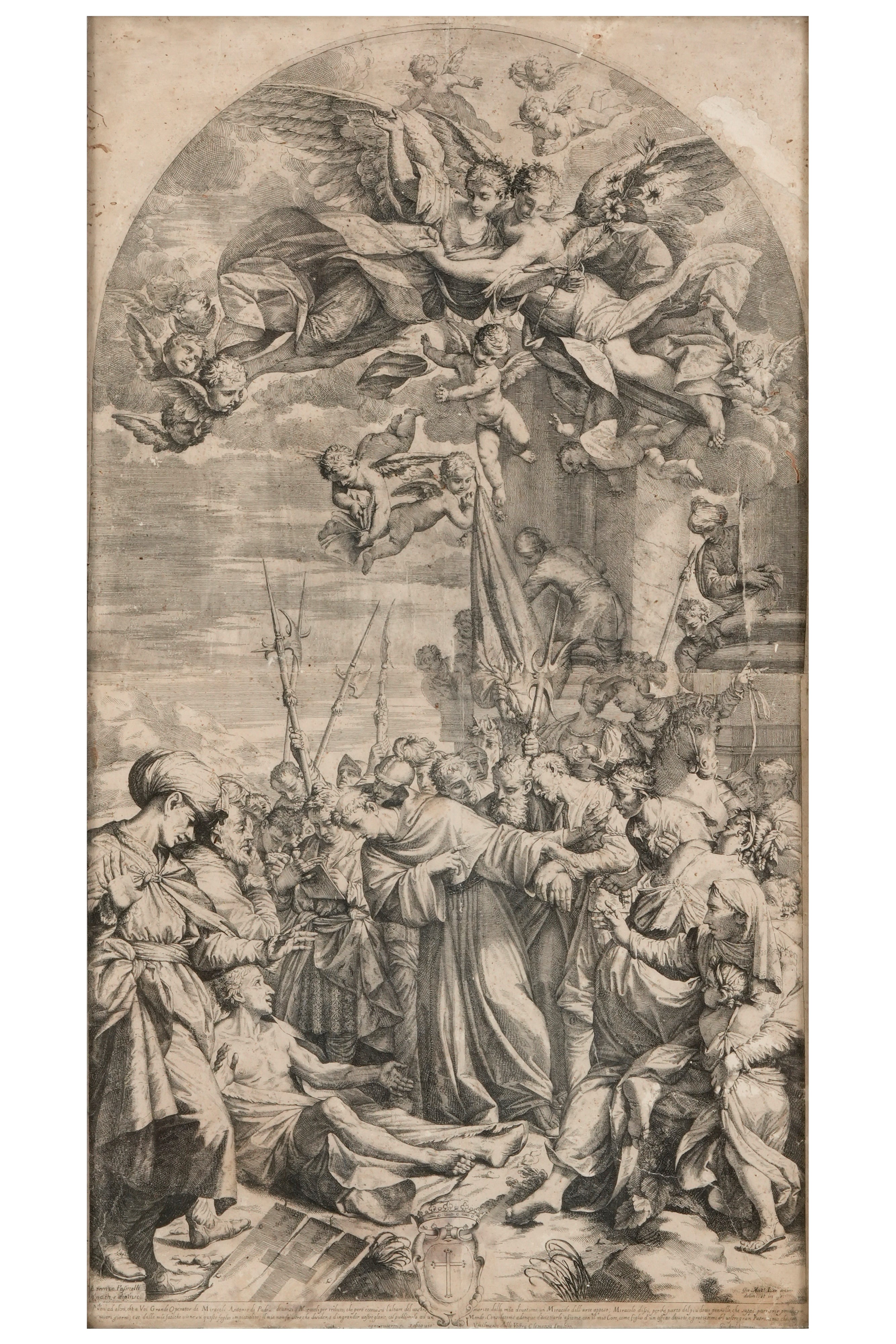 Giovanni Antonio Lorenzini (1655-1740) da Pasinelli (1629-1700) Sant'antonio da Padova Resuscita ...