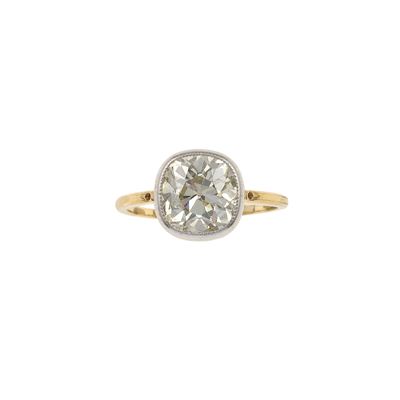 Anello con Diamante Taglio Cuscino di Ct 1.60 Circa