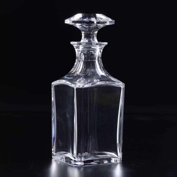 Bottiglia da liquore. Francia, Manifattura Baccarat, seconda metà del XX secolo.