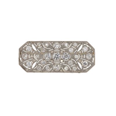 Spilla con Diamanti di Vecchio Taglio
