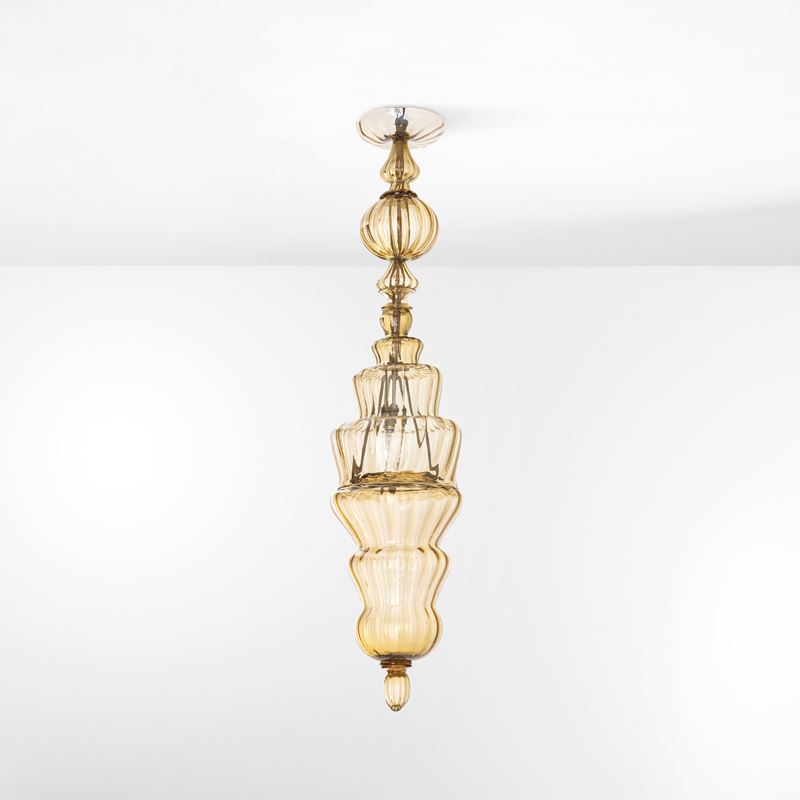 Napoleone Martinuzzi : Lampada a sospensione.  - Asta Design 200 - Cambi Casa d'Aste