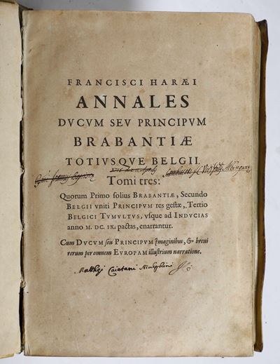 Francisci Haraei Annales Ducum (i e II Parte, Manca la Terza)anversa Ex Officina Plantinana Apud ...