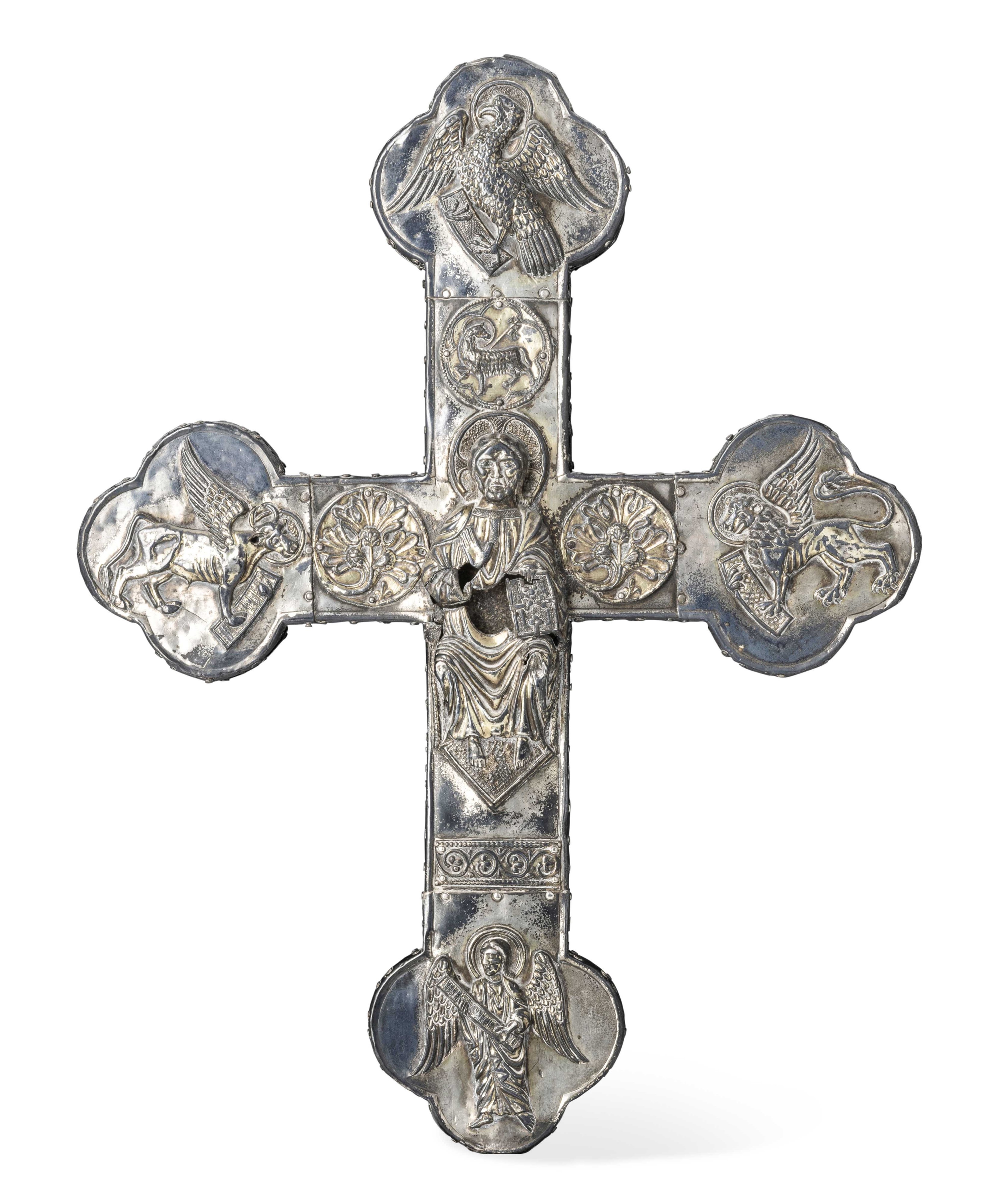 Oreficeria Gotica Italiana (veneto?, XIV Secolo) Croce Astile