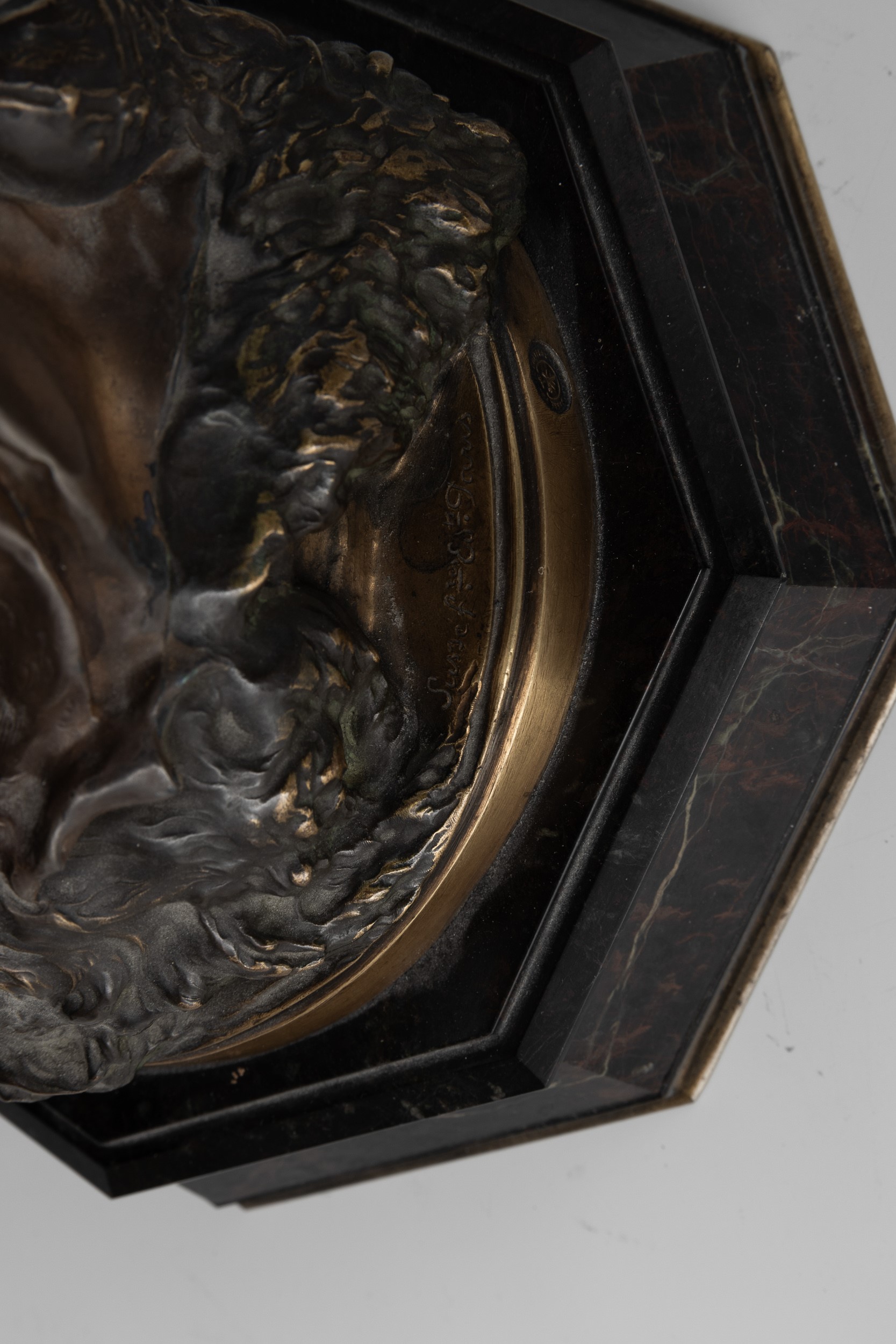 Auguste Louis Théodore Rivière - Carthage, detta anche Salambô chez Mâthô, scultura in bronzo e a...