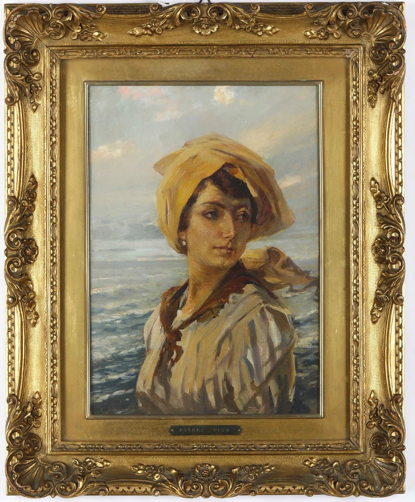 Ettore Tito - Figura Femminile al Mare