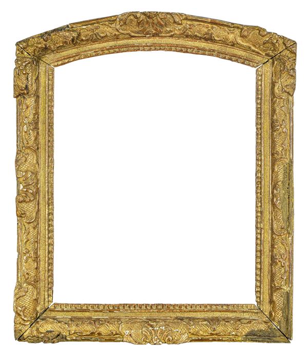 Cornice sagomata intagliata e dorata. Francia XIX secolo