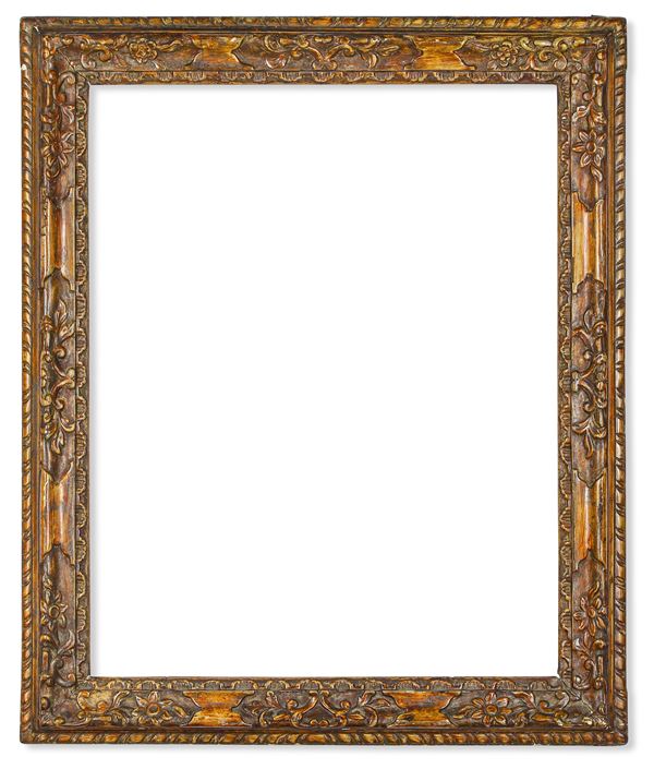 Cornice legno intagliato e dorato, Veneto XVIII-XIX secolo