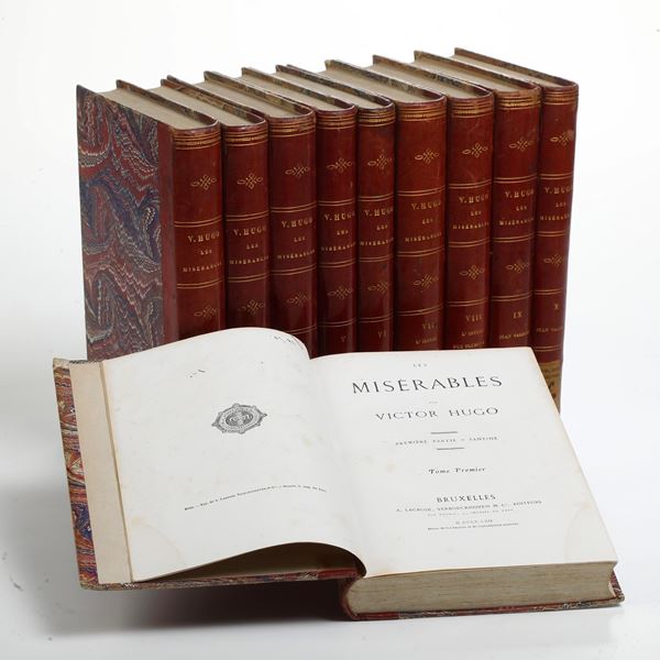 Hugo Victor (1802-1885) Les Misérables Bruxelles, A. LacroixVerboeckhoven & Ce, 1862