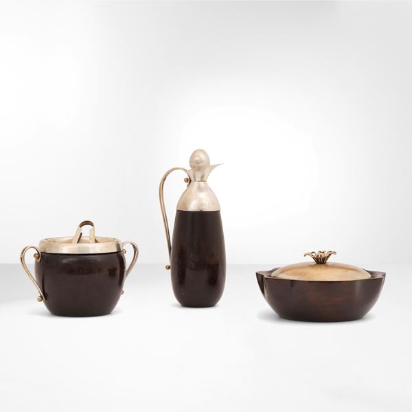 Set composto da scatola, brocca e una porta ghiaccio