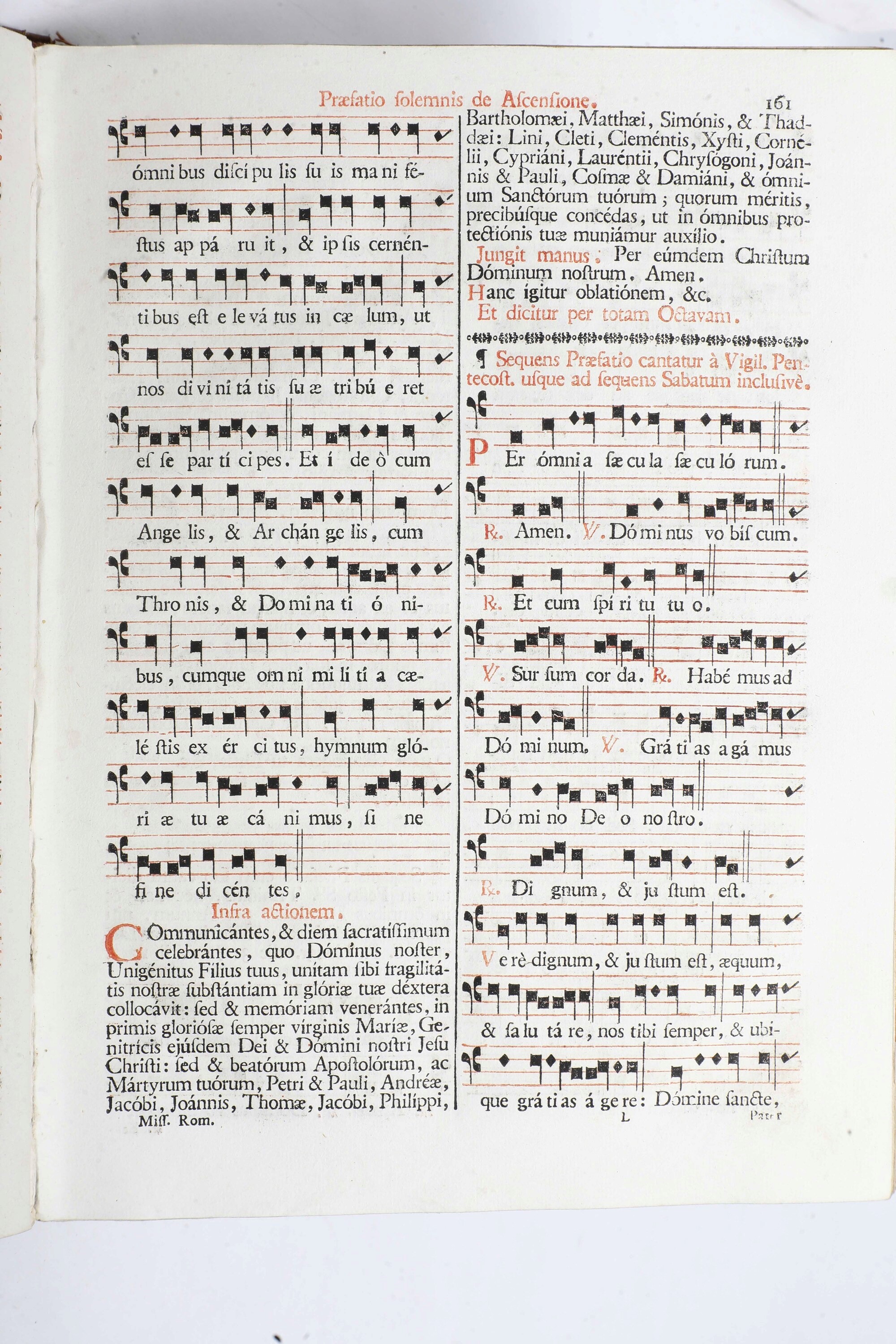 Missale Romanum Ex Decreto Sacrosanti Concilii Tridentini..parmae, Typis Fratrum Borsi, 1768