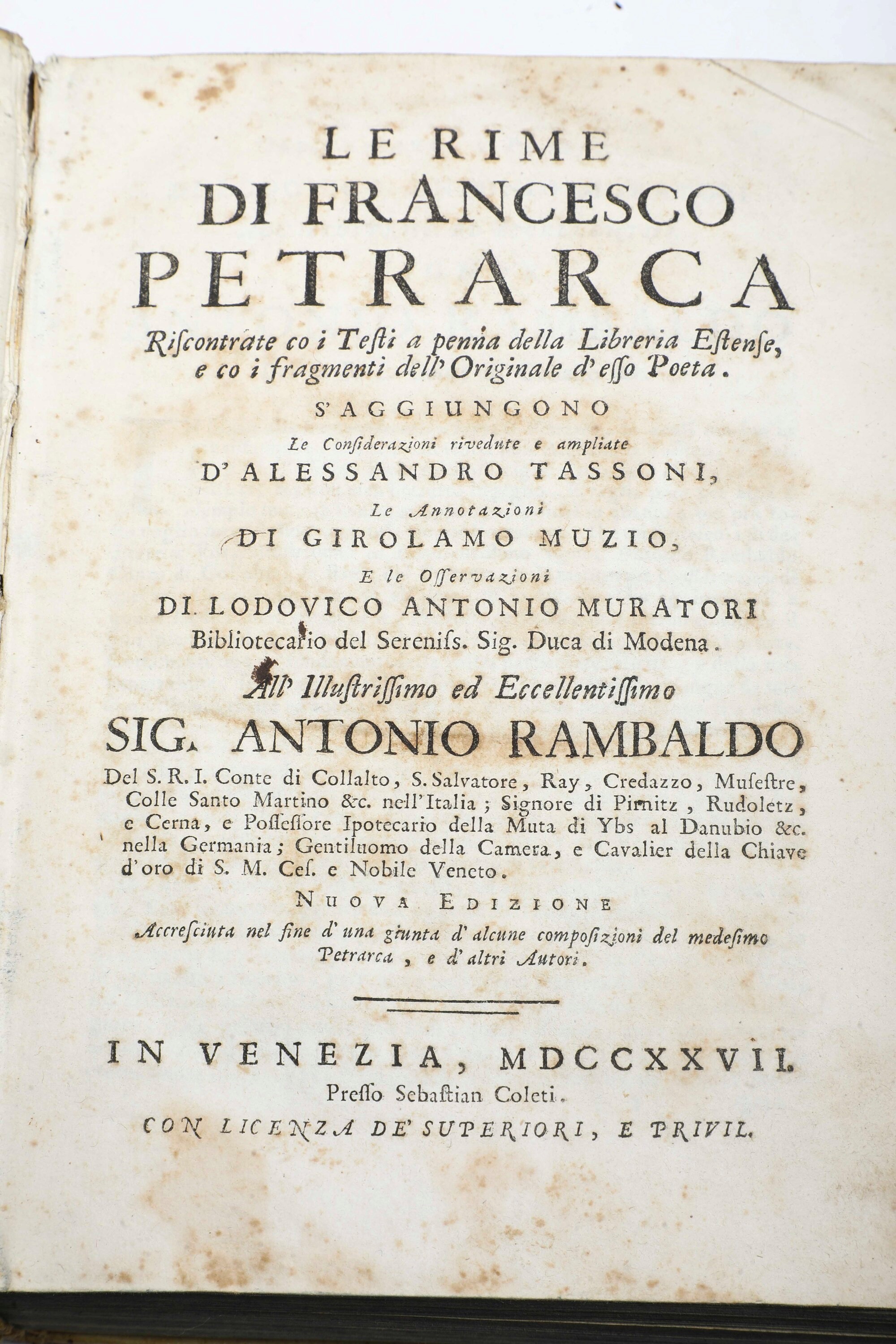 Collezione di Edizioni di Vario Argomento del XVIII-XIX Secolo
