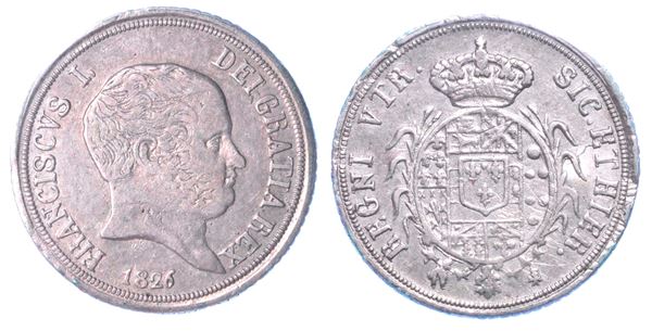 NAPOLI. FRANCESCO I DI BORBONE, 1825-1830. Carlino 1826.
