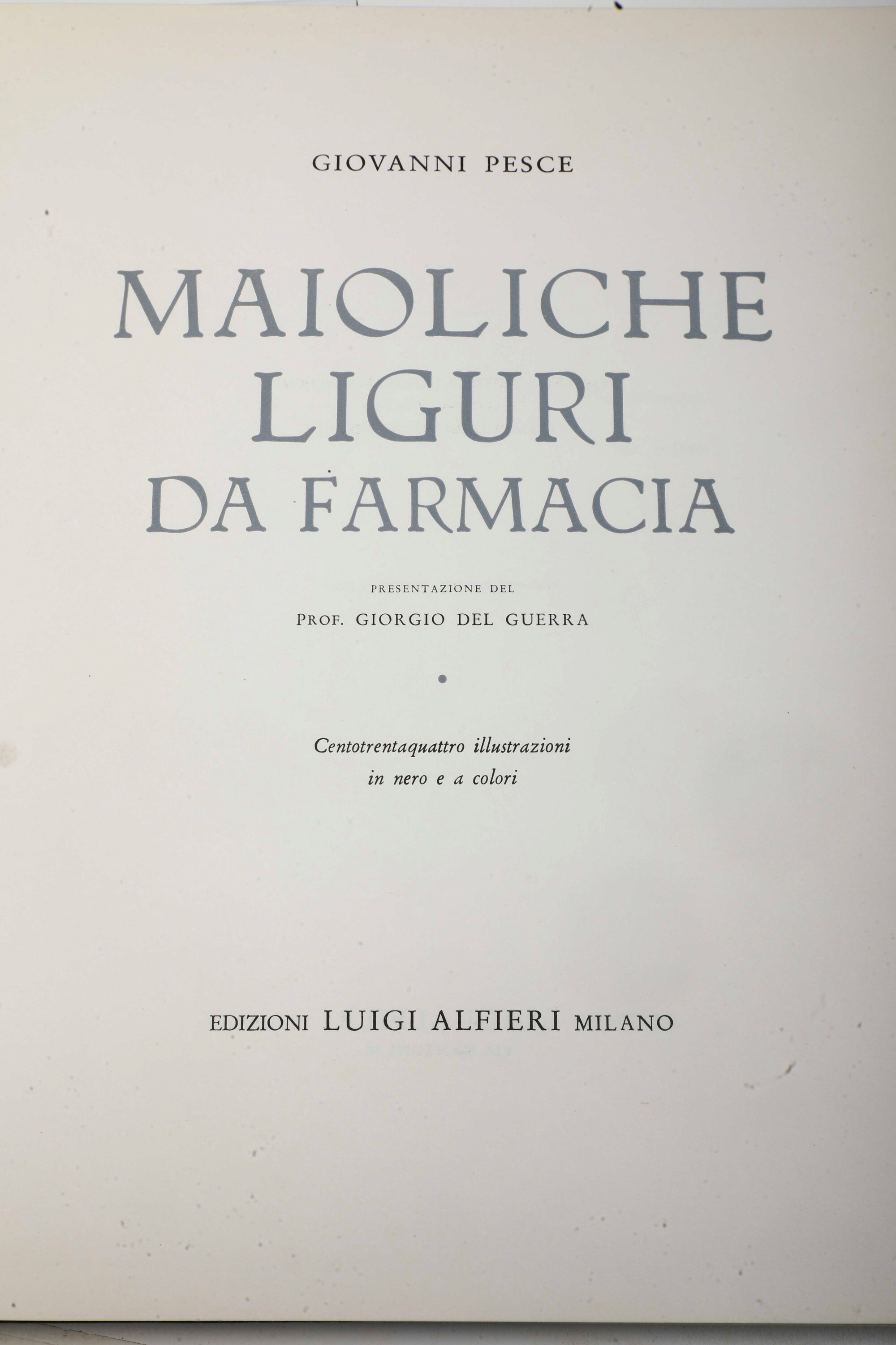 Raccolta di Pubblicazioni sulla Maiolica Ligure
