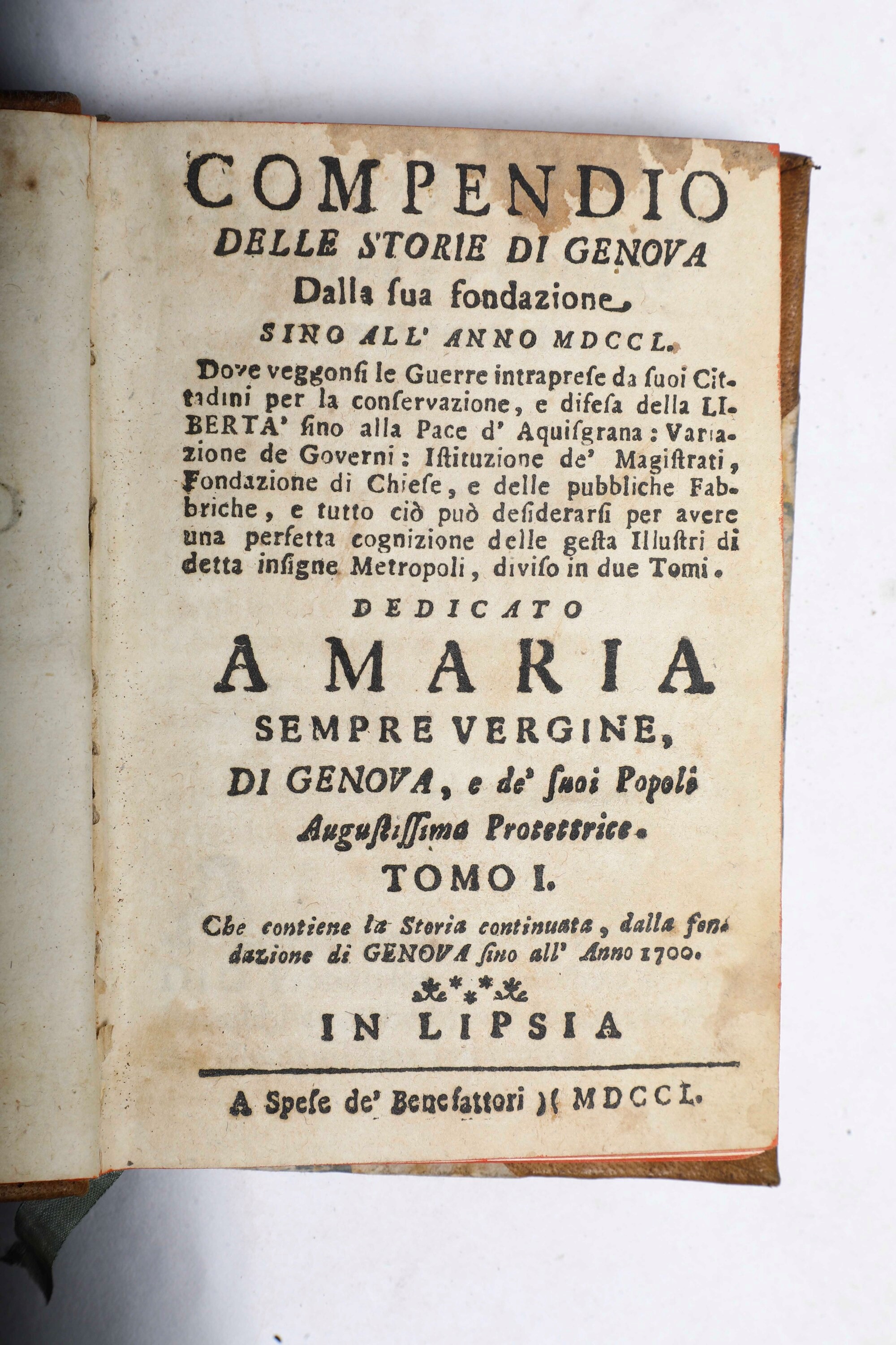 Raccolta di Quattro Opere di Argomento Genovese