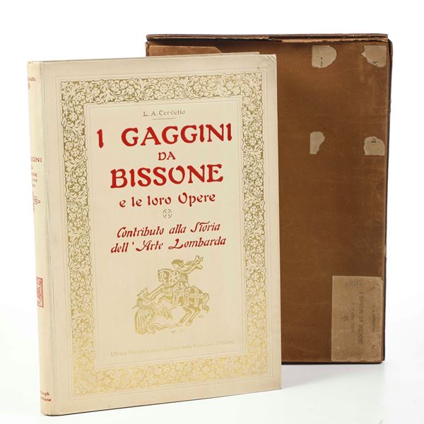 Cervetto Luigi Augusto (1854-1923) Gaggini da Bissone loro opere in Genova e altrove... Milano, Hoepli, 1903