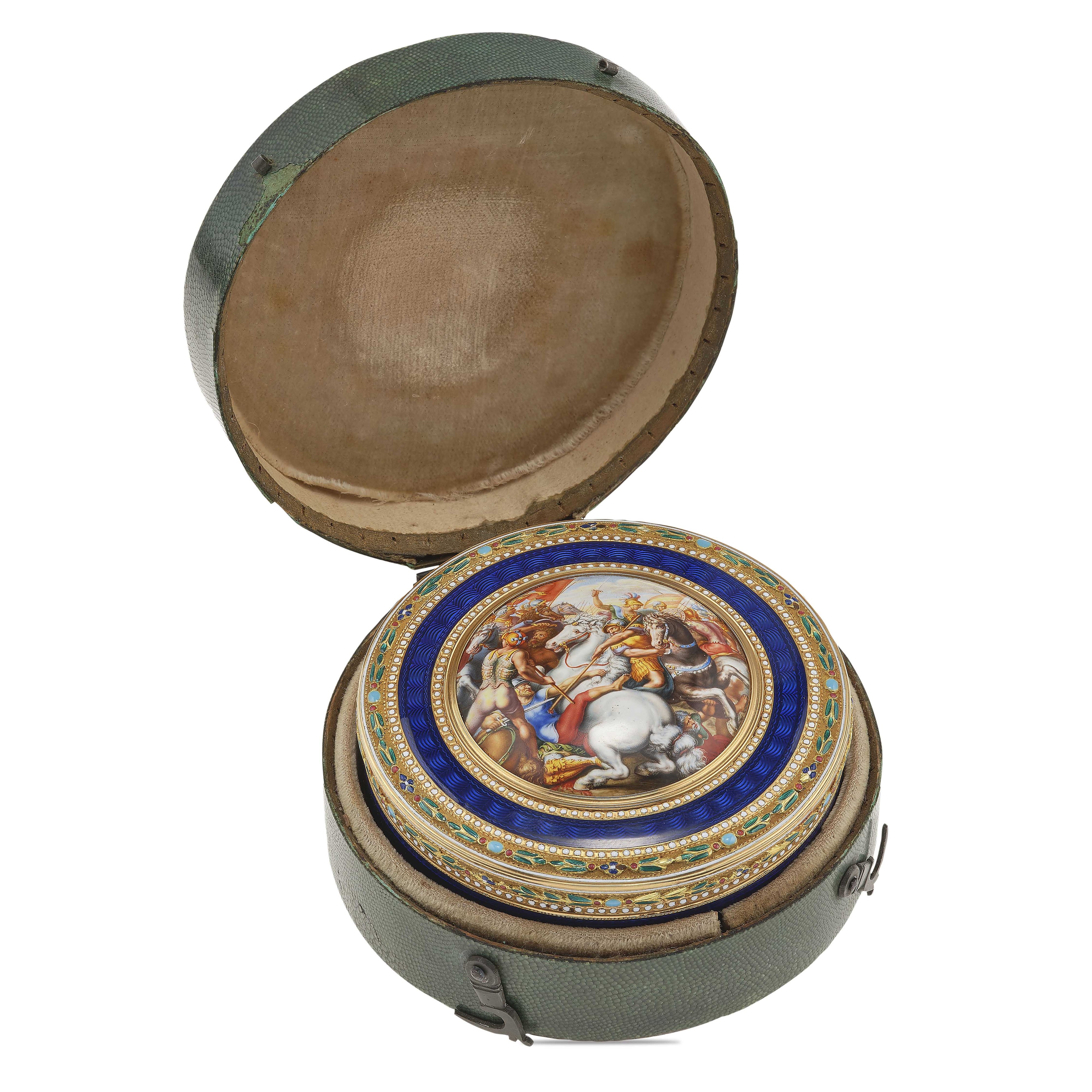 Scatola in Oro, Guilloché, Attribuibile a Jean-joseph Barrière (documentato fra il 1763 e il 1793...