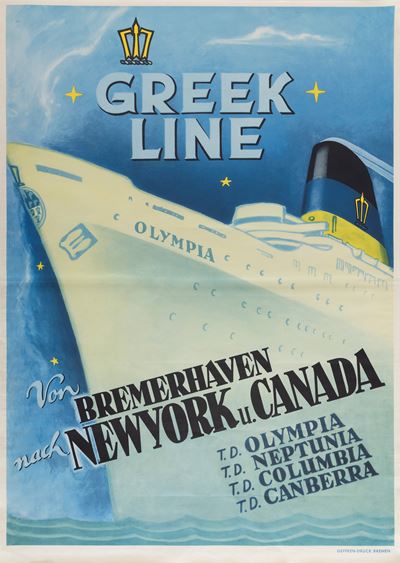 Greek Line Olympia New York - Canada
