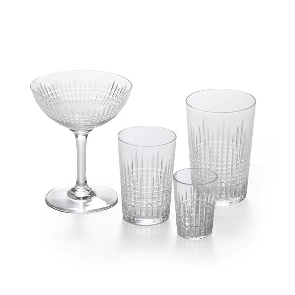 Insieme di 56 bicchieri di cristallo