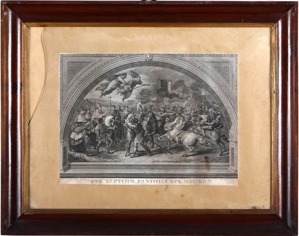 Lotto di tre stampe da opere dei Musei Varticani