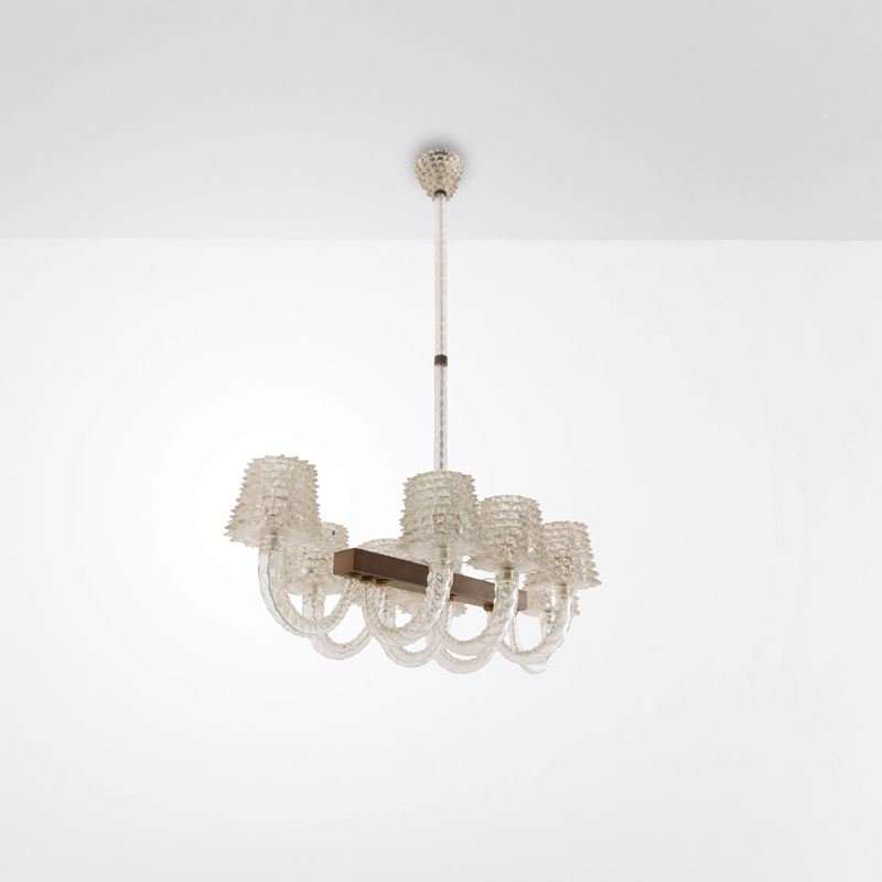 Ercole Barovier : Lampada a sospensione  - Asta Design - Cambi Casa d'Aste