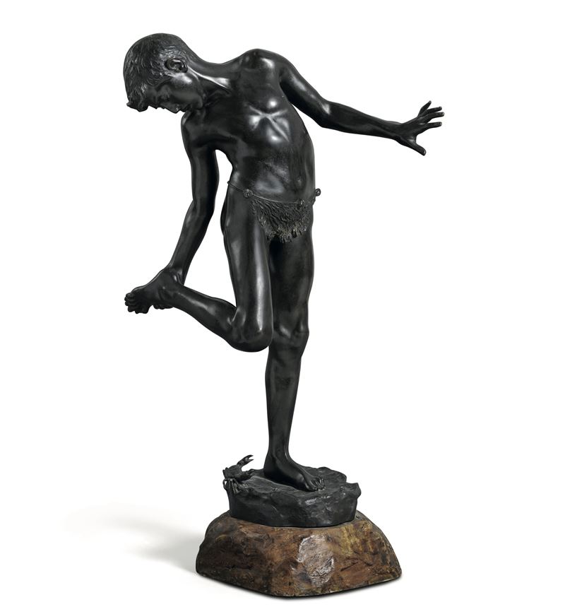 Annibale De Lotto : Ragazzo morso dal granchio  - Auction 19th-20th Century Sculpture - Cambi Casa d'Aste
