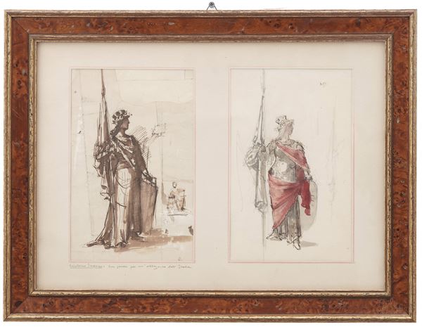 Due studi per un’allegoria dell’Italia