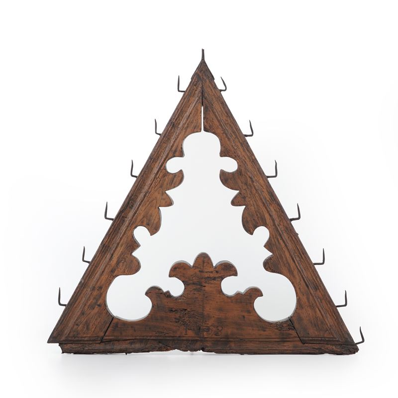 Terminale di saettia in legno intagliato  - Auction Antiques - Cambi Casa d'Aste