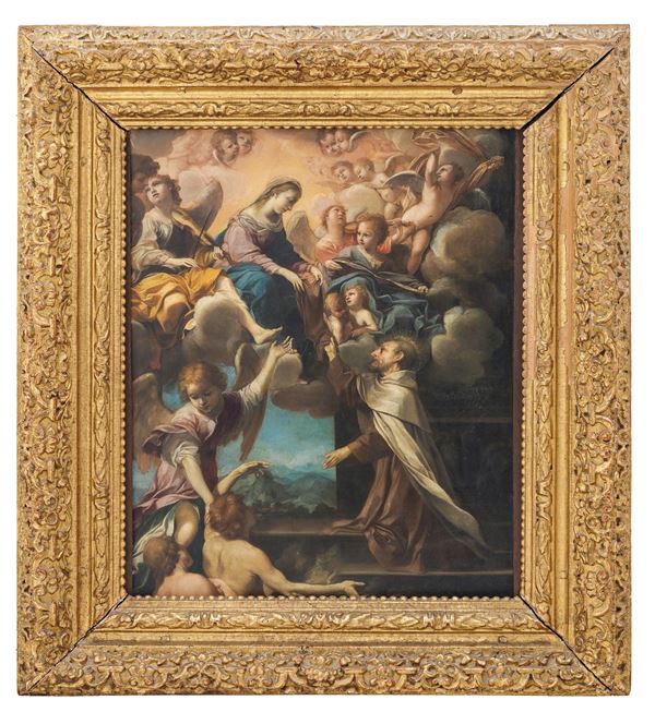Ludovico Carracci - La Vergine dona la veste a San Domenico