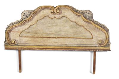 Testiera in Legno Laccato. XVIII-XIX Secolo