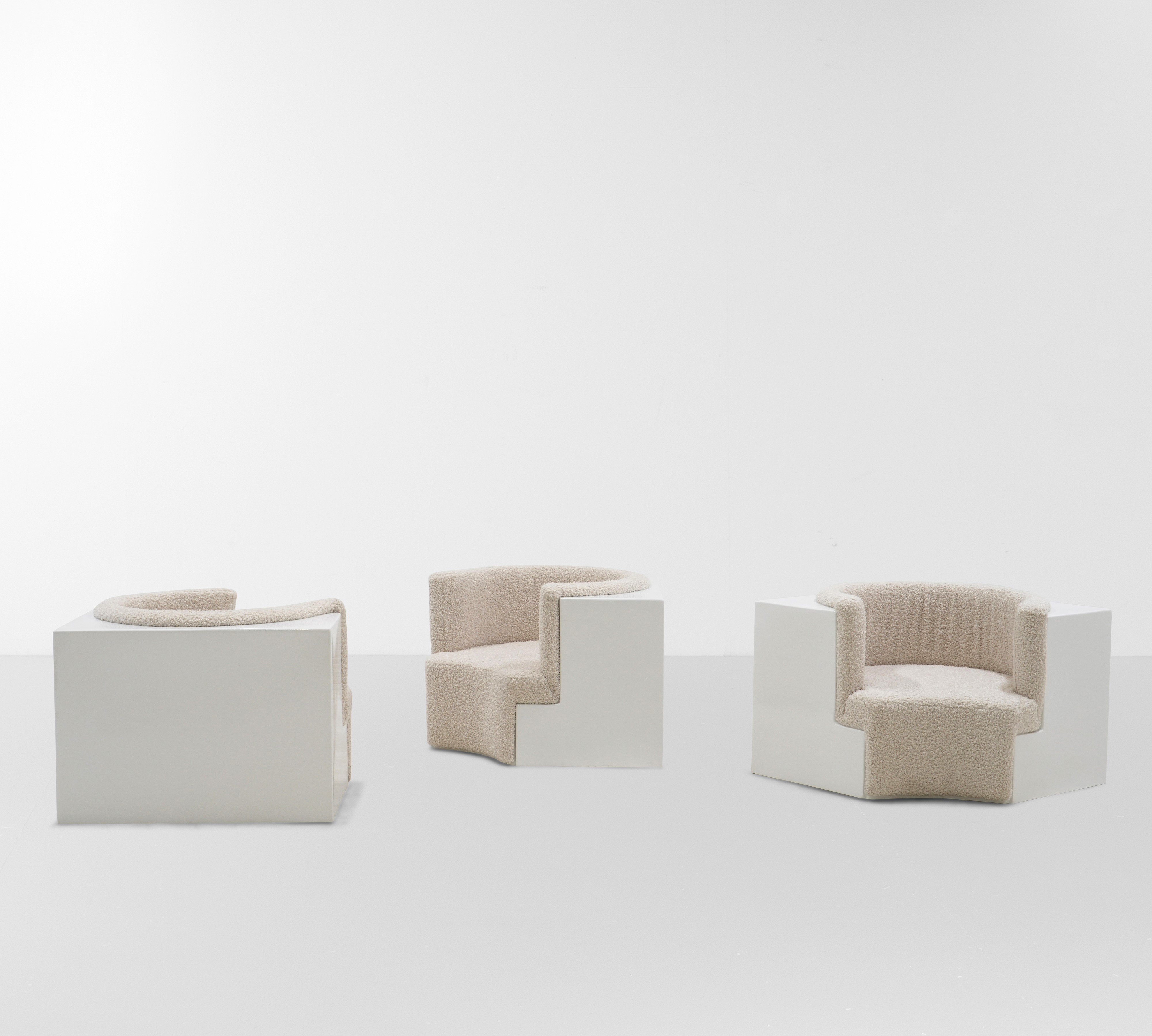 Archizoom - Tre Poltrone Mod. Safari