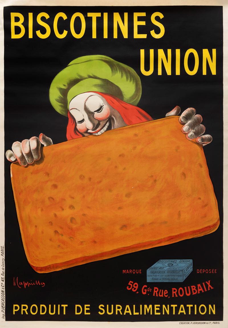 Leonetto Cappiello : Biscotines Union  - Auction Vintage Posters and Collectible - Cambi Casa d'Aste