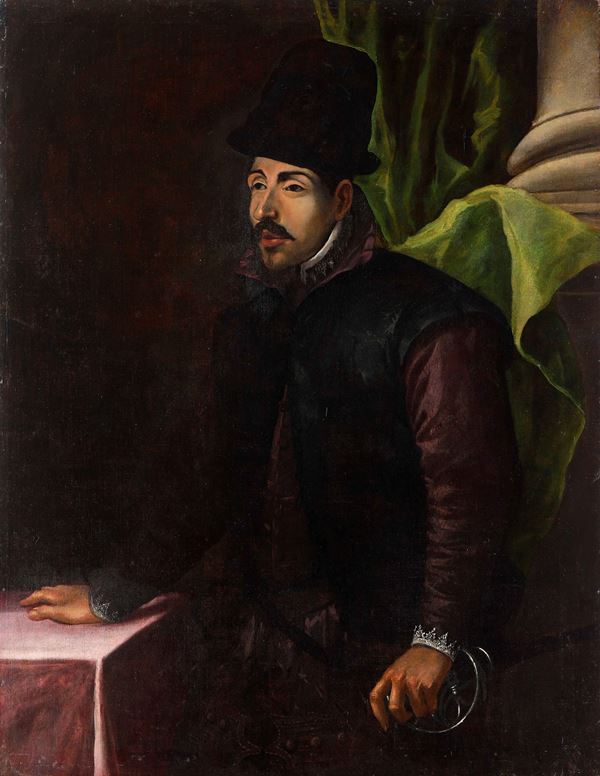 Nei modi della pittura veneta del XVI secolo Ritratto di gentiluomo con cappello