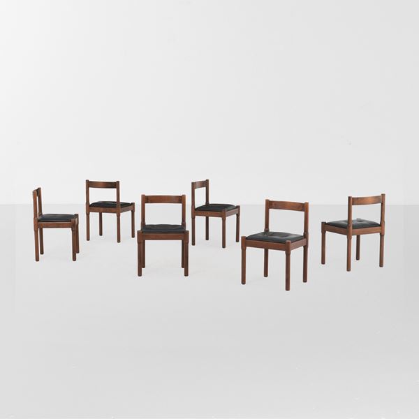 Vico Magistretti - Sei sedie mod. Carimate 115