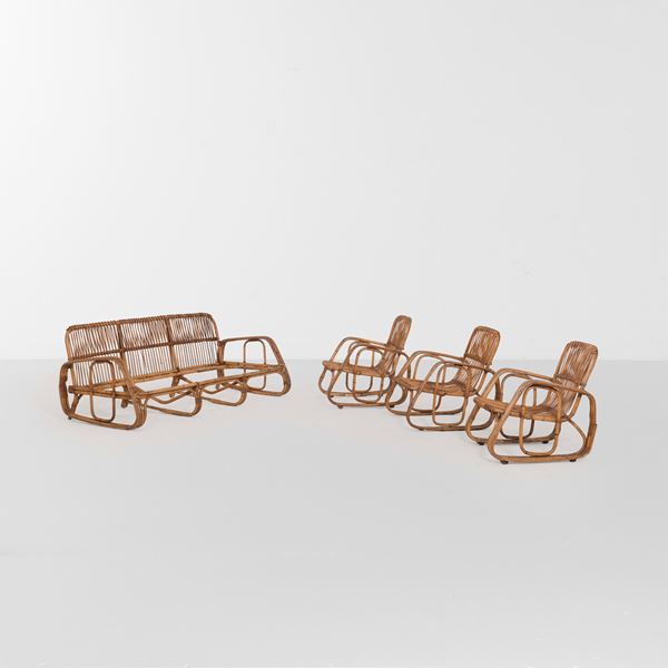 Set composto da un divano e tre poltrone