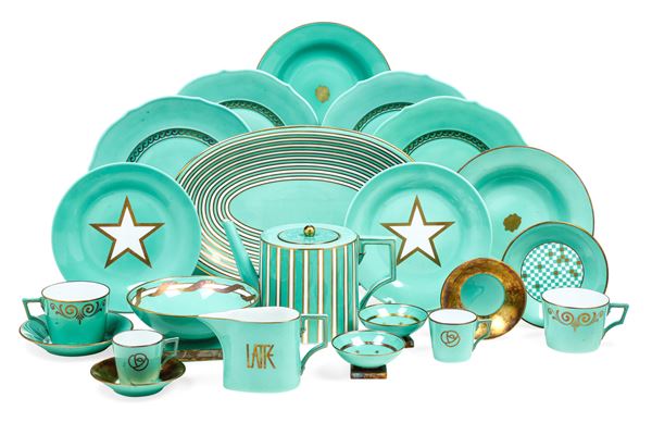 Servizio da tavola tête-à-tête di Claudio La Viola Doccia, Manifattura Richard Ginori, fine del XX secolo 