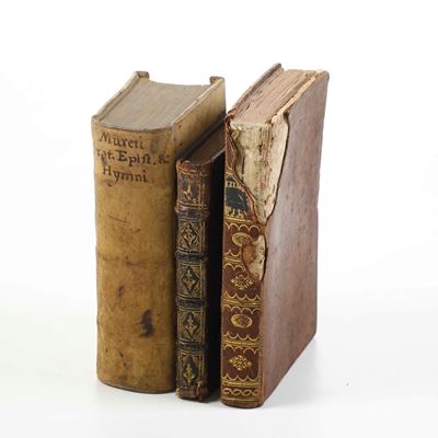 Muret Marc Antoine (1526-1585) Orationes Epistolae Hymniq; Sacri..lipsiae, Gothofredi Grossii, 16...